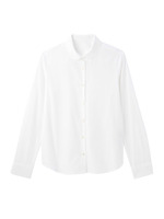 ラウンドカラーロンドンストライプブラウス