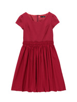 CALLAS 異素材切り替えバルーンワンピース