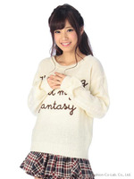 【Tralala】袖ケーブルリボンプルオーバー