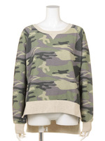 カモフラ柄プルオーバー