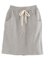 スウェットミディアムスカート
