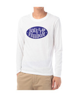 ワッペン風プリント長袖Tシャツ