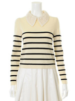 12Gアンゴラ混ハーフミラノ襟プルオーバー