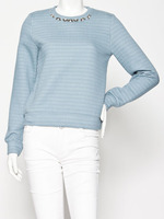 【riana】ビジュー付ニュアンスカラープルオーバー