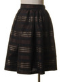 チェックジャガードフレアスカート