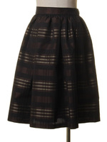 チェックジャガードフレアスカート