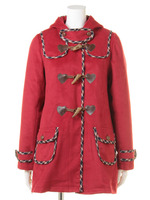 【Fi.n.t】チェックパイピング使いダッフルコート