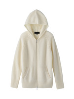 アルパカ混ニットパーカ