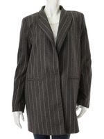 【ECURY】【JJコラボ】ストライプチェスターコート