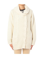 ショールカラーニットカーディガン