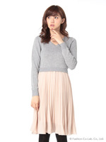 ニットコンビワンピース