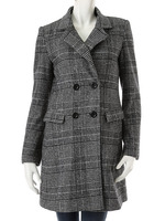 【CEDNIE】グレンチェックチェスターコート