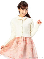 【LIZLISA】カットワークローズカーディガン