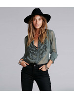 ギャザーフリルシフォンシャツ