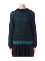 鹿の子ラメMIXニット