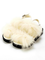 LILICIOUS　ファーコンフォートサンダル