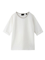 MAISON SCOTCH ふくれジャカードドルマン五分袖カットソー