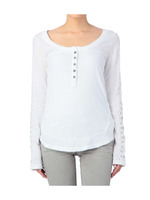 TOOSALOOSA SLUB SHELL STITCH LACE TOP