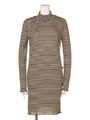 【BED&BREAKFAST】Scala Stripe High-Neck Dress