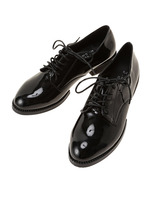 エナメルオックスフォードシューズ