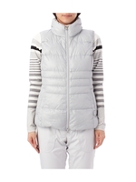 キルティングダブルジップダウンベスト