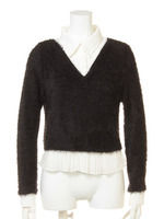 シャツレイヤードシャギーTOPS