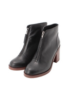 フロントジップショートブーツ