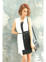 モノトーンタイトドレス