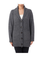 ロングニットショールカーディガン