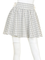 ギンガムスピンドルスカート