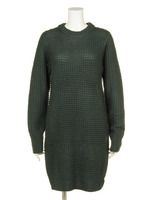 畦編みボトルネックニットOP