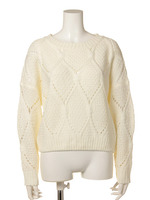 透かしケーブルKNIT