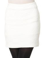 ジオメキルティングスカート