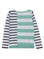 配色ボーダーニット