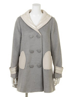 セーラーカラーシャギーコート