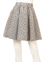ANIMAL JACQUARD SKIRT