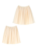 タックギャザーチュールスカート