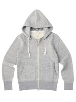 吊り裏毛ジップパーカ