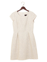 JOC C/AC ラメ ツイード ショートスリーブワンピース