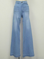 ハイウエストデニムバギーパンツ