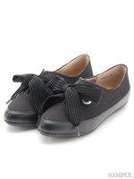 リボンフラットスニーカー