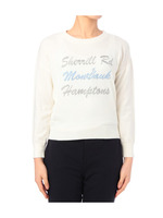 刺しゅう使いドロップショルダーニット