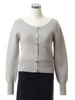 ミラノリブ　ショートカーディガン