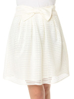 前リボンBOXタックスカート