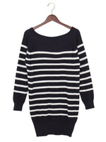 2WAYパネルボーダー畦／チュニック