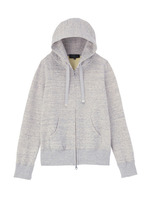 [L]杢調ダブルジップパーカ