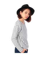 リップルストライプカットソー