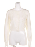 【CHIC】パールラインショートカーディガン