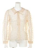 【F&A】フラワーオパール長袖ブラウス