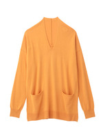 ディープVネックハイゲージニット